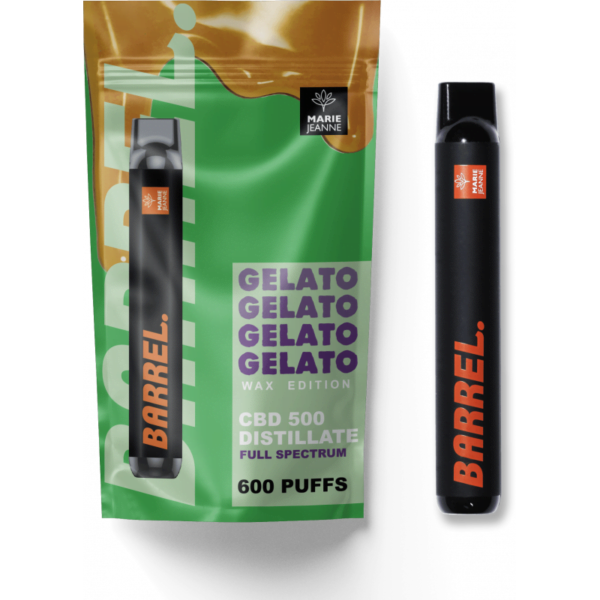 Barril GELATO - Fullspectrum CBD - 600 Puffs a venda em braga envio para toda Portugal