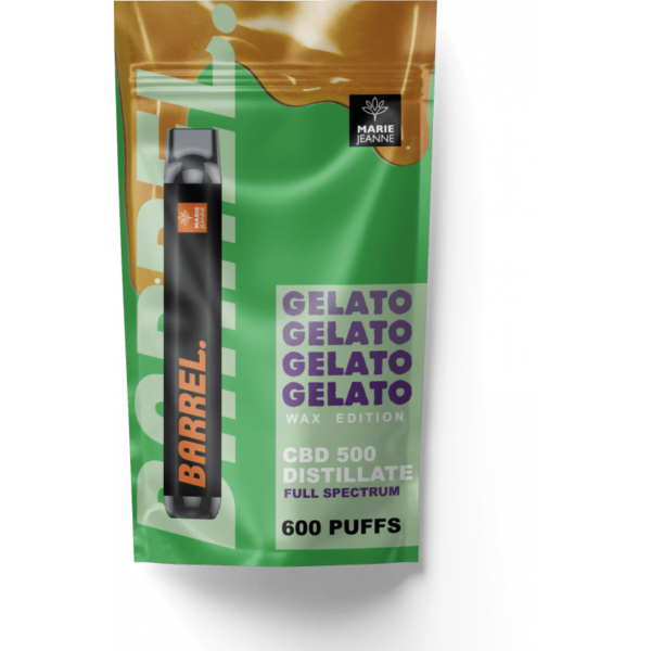 Barril GELATO - Fullspectrum CBD - 600 Puffs a venda em braga envio para toda Portugal