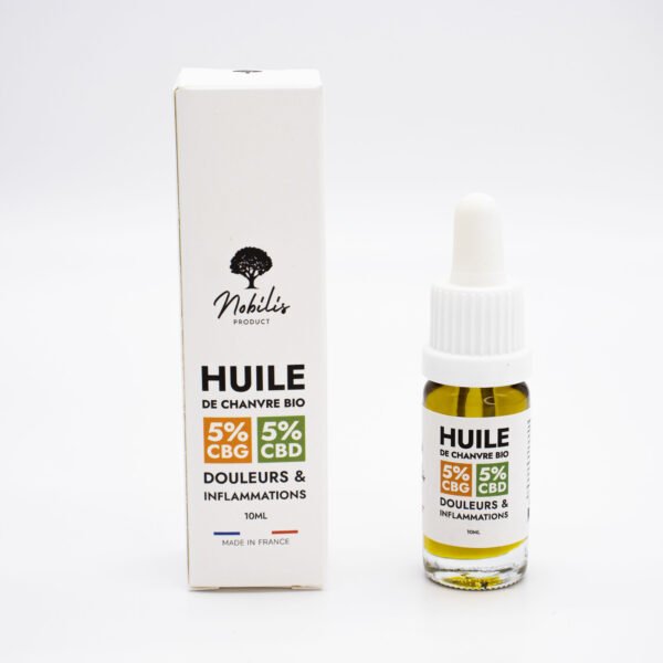 Óleo 5% CBD 5% CBG – Dor e inflamação – Produto Nobilis – 10 ml a venda em Braga, Portugal , Enviamos para toda europa